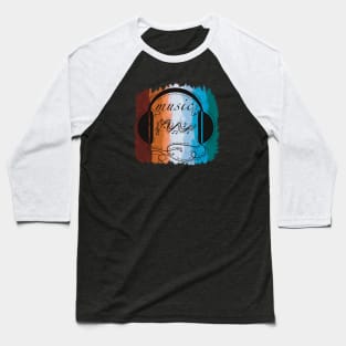 DJ music in headphones Baseball T-Shirt